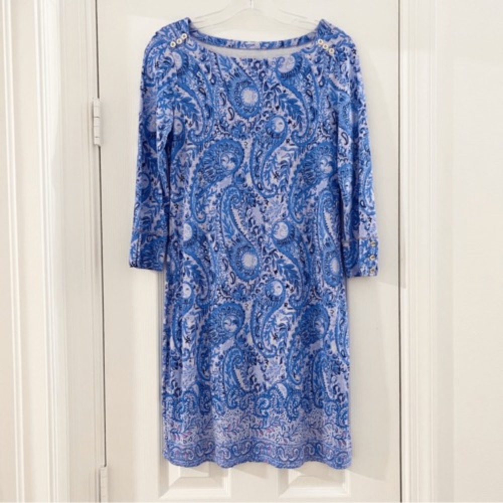Lilly Pulitzer UPF 50 Sophie Dress S Hello Sunshine Engineered